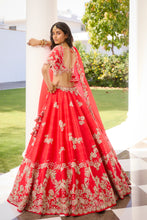 Load image into Gallery viewer, &quot;Eden&quot; Silk Lehenga Set
