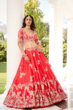 Load image into Gallery viewer, &quot;Eden&quot; Silk Lehenga Set
