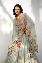 Load image into Gallery viewer, &quot;Rachel&quot; Raw Silk Lehenga Set
