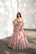 Load image into Gallery viewer, &quot;Eidel&quot; Raw Silk Lehenga
