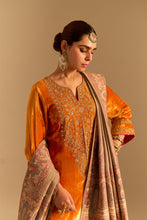 Load image into Gallery viewer, Fareeha - Orange Kurta with Salwar
