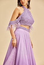 Load image into Gallery viewer, LILAC  MUKAISH LEHENGA
