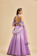 Load image into Gallery viewer, LILAC  MUKAISH LEHENGA
