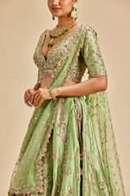 Load image into Gallery viewer, JADE GREEN LEHENGA CHOLI SET
