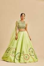 Load image into Gallery viewer, LIME GREEN LEHENGA SET
