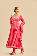 Load image into Gallery viewer, FUCHSIA ANARKALI SET
