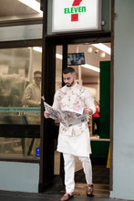 Load image into Gallery viewer, Porcelain Petals Nehru Jacket Set
