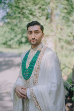 Load image into Gallery viewer, Moonlit Pearl Sherwani Set
