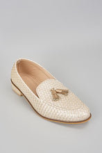 Load image into Gallery viewer, Off White Herringbone Shoes
