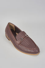 Load image into Gallery viewer, Brown Buckled Herringbone Shoes
