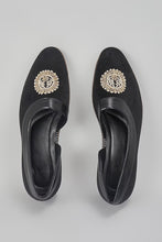 Load image into Gallery viewer, Black Embroidered Peshawaris
