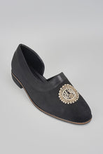Load image into Gallery viewer, Black Embroidered Peshawaris
