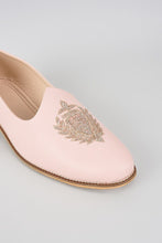 Load image into Gallery viewer, Blush Crown Leather Loafers
