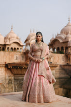Load image into Gallery viewer, Jannah - Pink Lehenga Set with Blouse &amp; Dupatta
