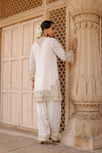 Load image into Gallery viewer, Ansha - Daisy Ivory Short Kurta Set with Salwar &amp; Dupatta

