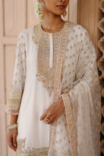 Load image into Gallery viewer, Ansha - Daisy Ivory Short Kurta Set with Salwar &amp; Dupatta
