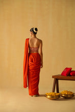 Load image into Gallery viewer, RUMAAN Draped Saree with Blouse &amp; Belt
