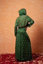 Load image into Gallery viewer, Green Hand Embroidered hoodie and palazozo pant set
