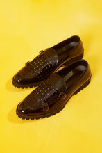 Load image into Gallery viewer, Patent Black with sequence work loafers
