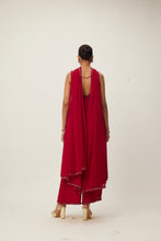 Load image into Gallery viewer, Ruby Red crystal embellished Kurta Set
