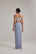 Load image into Gallery viewer, Dew Blue Pencil Skirt Set
