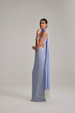 Load image into Gallery viewer, Dew Blue Pencil Skirt Set
