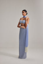Load image into Gallery viewer, Dew Blue Pencil Skirt Set
