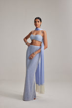 Load image into Gallery viewer, Dew Blue Pencil Skirt Set
