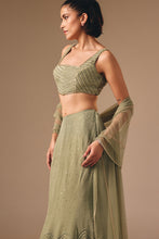Load image into Gallery viewer, SAGE GREEN LEHENGA SET

