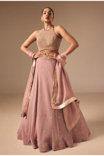 Load image into Gallery viewer, WINE LEHENGA SET
