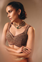 Load image into Gallery viewer, BROWN LEHENGA SET
