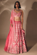 Load image into Gallery viewer, PINK BRIDAL LEHENGA SET
