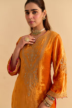 Load image into Gallery viewer, Nooren - Orange Kurta with Flared Palazzo and Dupatta
