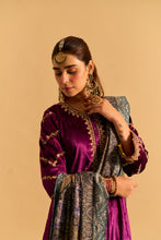 Load image into Gallery viewer, Azmiya - Deep Purple Chauga with Salwar
