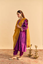 Load image into Gallery viewer, Azmiya - Deep Purple Chauga with Salwar
