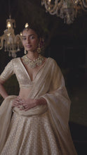Load and play video in Gallery viewer, Ivory Gota Patti Lehenga Set
