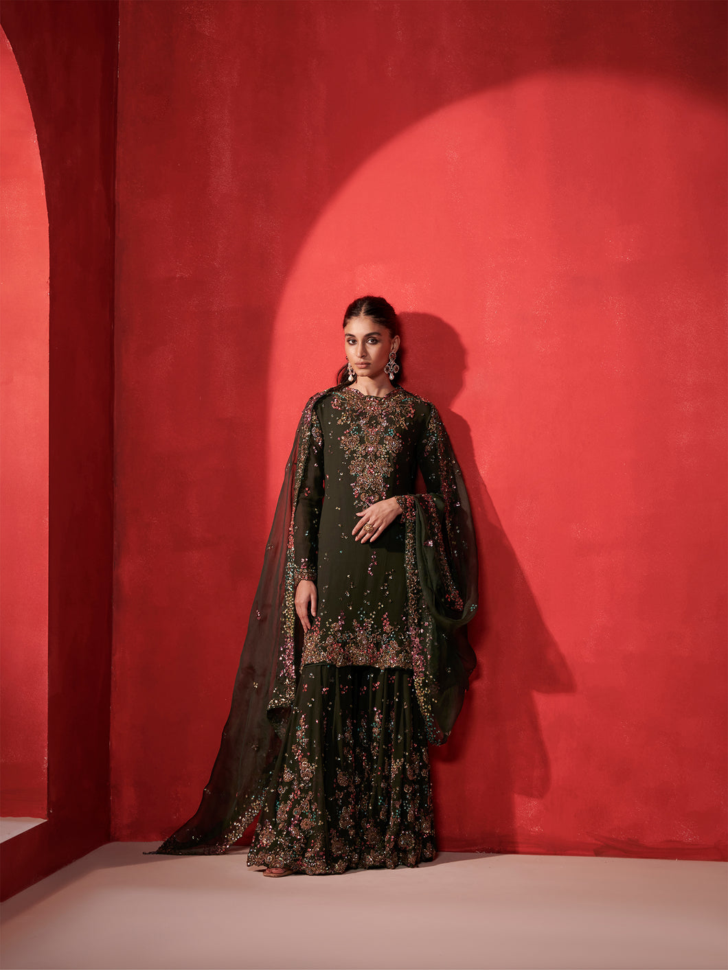 Claire Kurta And Sharara Set