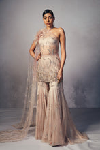 Load image into Gallery viewer, Terri Shimmer Tulle sharara suit set
