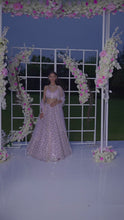 Load and play video in Gallery viewer, Soft Berry Checkered Lehenga Set
