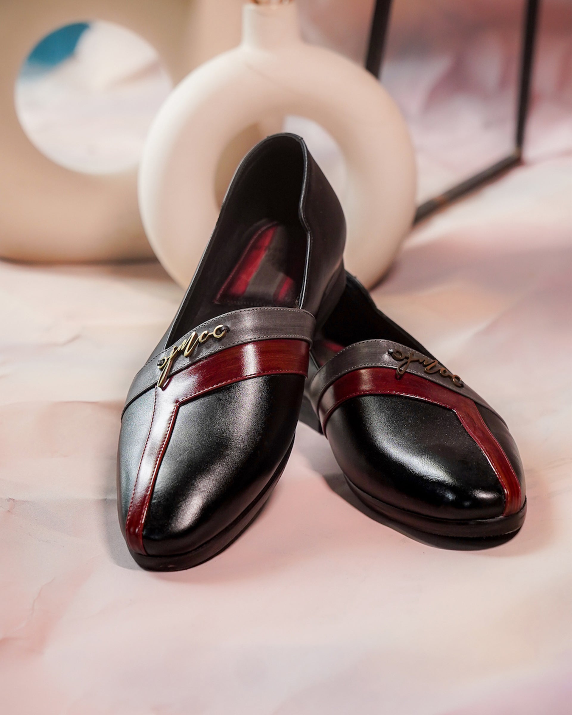 Perroquet Shoes T-Strap Loafers - Red