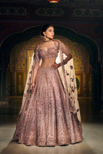 Load image into Gallery viewer, Rose Gold Three-Dimensional Lehenga Set
