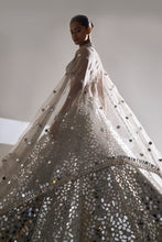 Load image into Gallery viewer, Silver Mirror Lehenga Set
