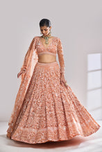 Load image into Gallery viewer, Copper Sequin Lehenga Set
