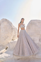 Load image into Gallery viewer, Coffee Silver Lehenga Set
