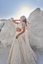 Load image into Gallery viewer, Ivory Pearl Lehenga Set
