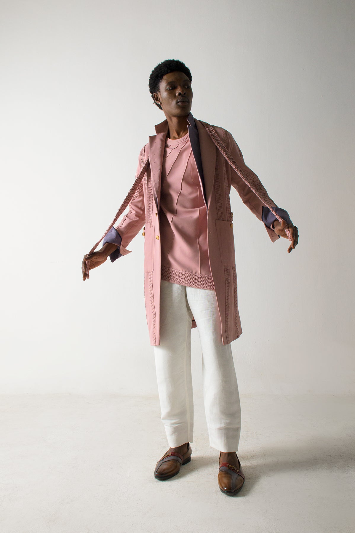 Pink Overcoat Set