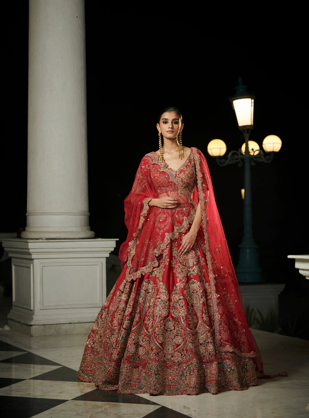 Raw silk discount bridal lehenga