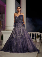 Load image into Gallery viewer, Blue Azure Shimmer Tulle Bridal Gown

