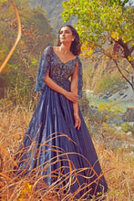 Load image into Gallery viewer, Blue Satin Gown
