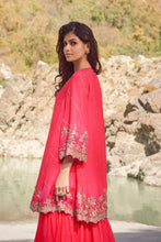 Load image into Gallery viewer, Fuchsia Organza Kurta-Sharara Set
